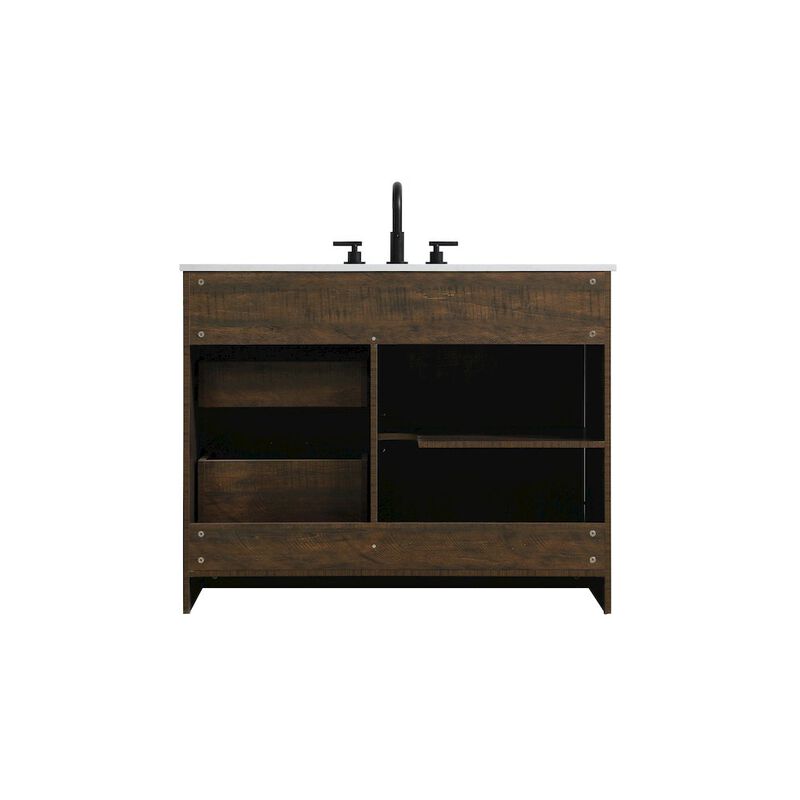 Elegant Kitchen and Bath Austin 42 Inch Single Bathroom Vanity In Expresso