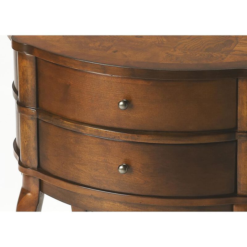 Butler Specialty Jarvis Oval 2-Drawer Side Table image number 3