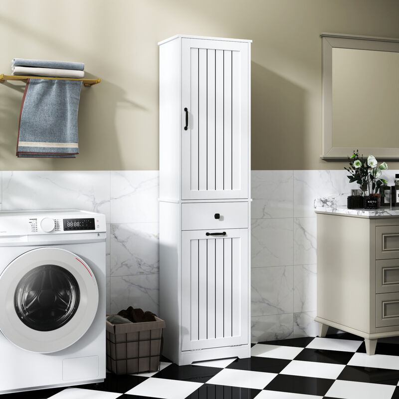 ELEMENT ACE Functional Laundry Cabinet with Storage Drawer and Removable Basket for Organized Laundry Room Storage Solutions image number 4