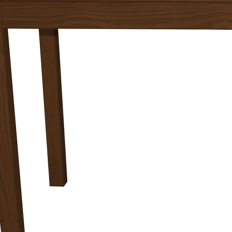 HomeRoots 60" Raw Umber Solid Wood Dining Table