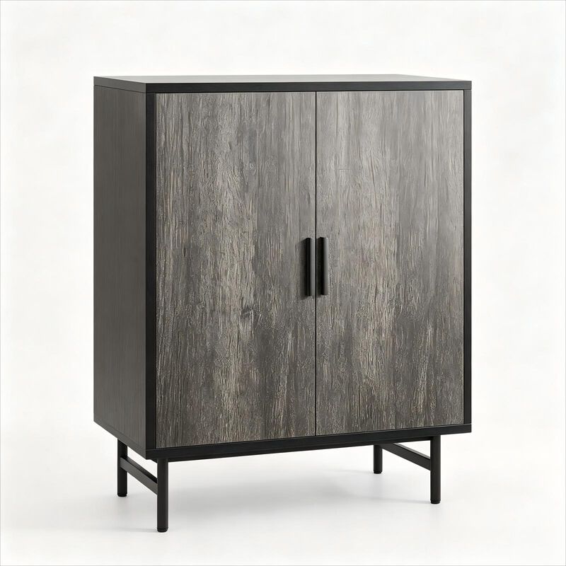 31" Sideboard Buffet Cabinet with Storage, Storage Cabinet with Adjustable Shelf, 2-Door Console Table, Accent Cabinet for Living, Kitchen, Entryway image number 0
