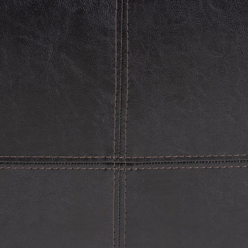 Baxton Studio Nox Dark Brown Ottoman