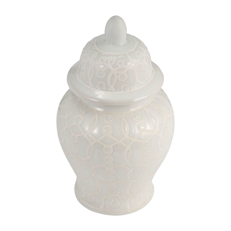10" Temple Jar, Ivory image number 2