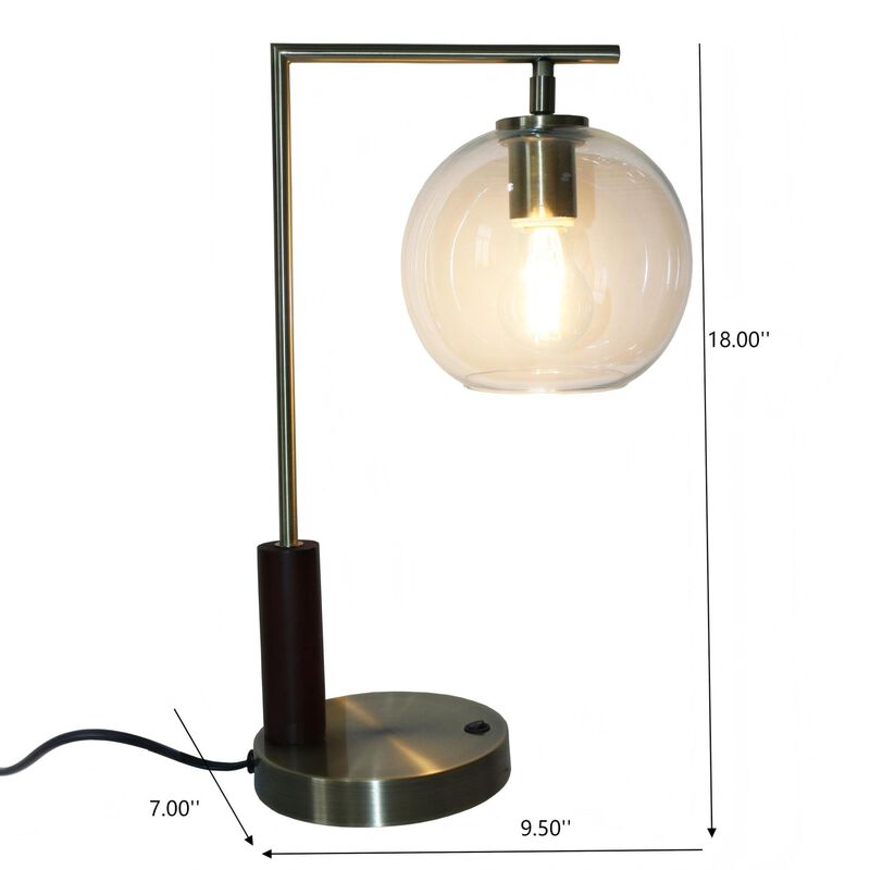 ELEMENT ACE Modern Classic Right Angle Glass Table Lamp Versatile Decorative Lighting for Villa Living Room Bedroom Study Office Easy Assembly Stable Durable image number 2