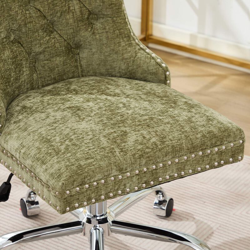 Fasnit Chenille Tufted Office Chair image number 4