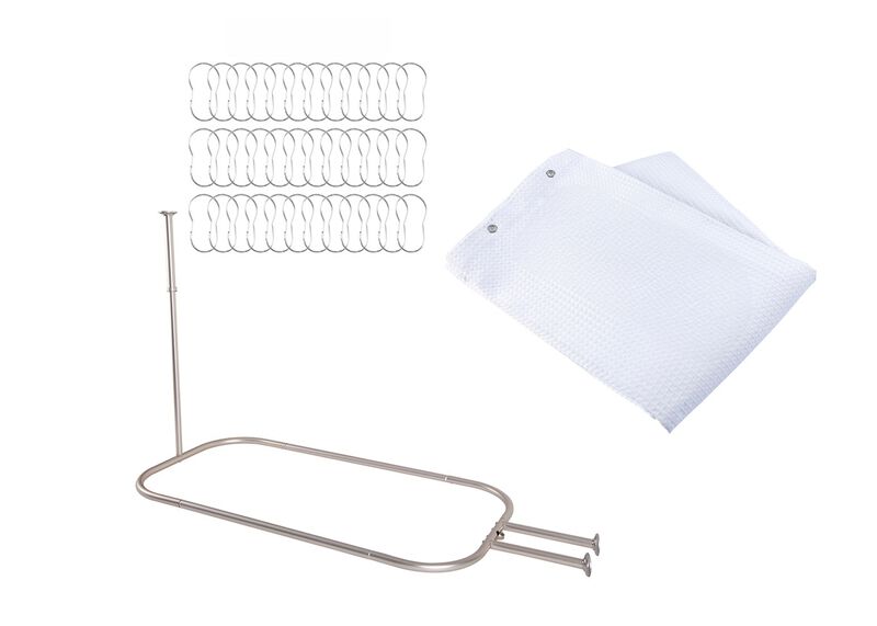 Aluminum Hoop Oval Shower Rod image number 0