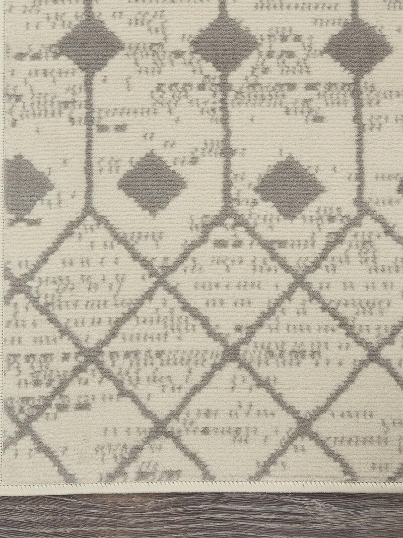 Grafix GRF37 Ivory/Gray 2'3" x 10' Rug