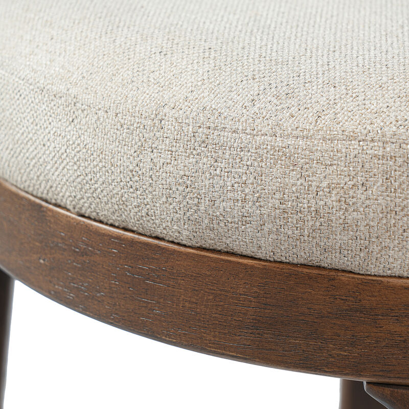 Christopher Knight Home Cecile Modern Rubberwood Upholstered Bar Stools (Set of 2) image number 7