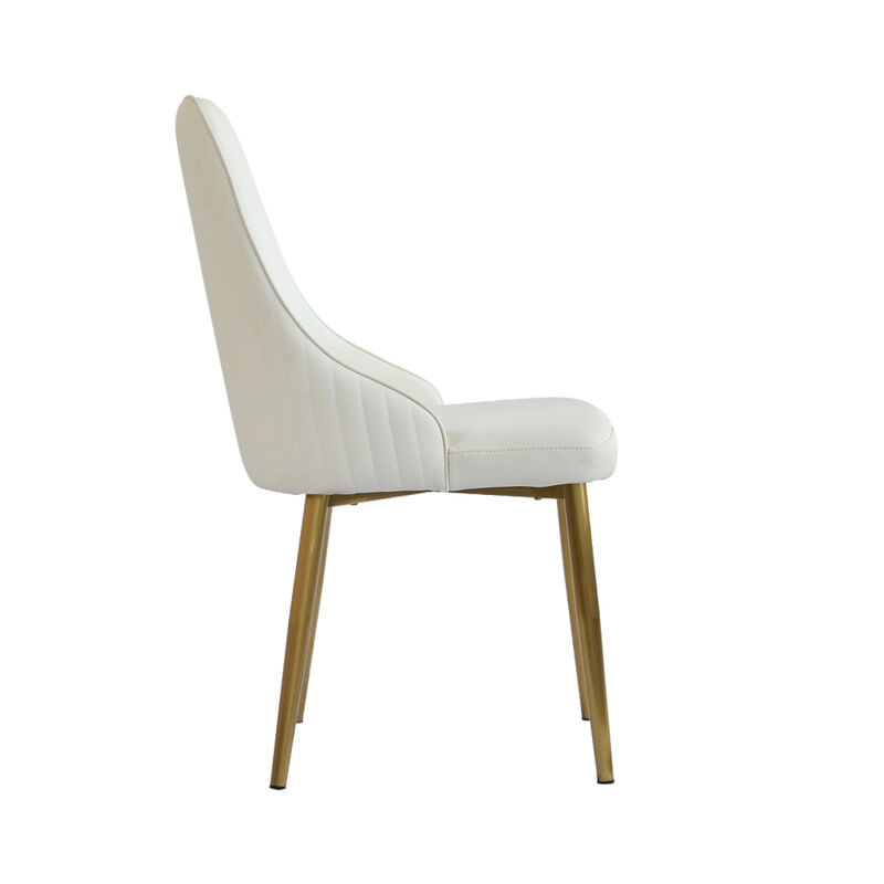 Streamdale Spongefilled dining chair, wood/metal legs(Set of 2) image number 7