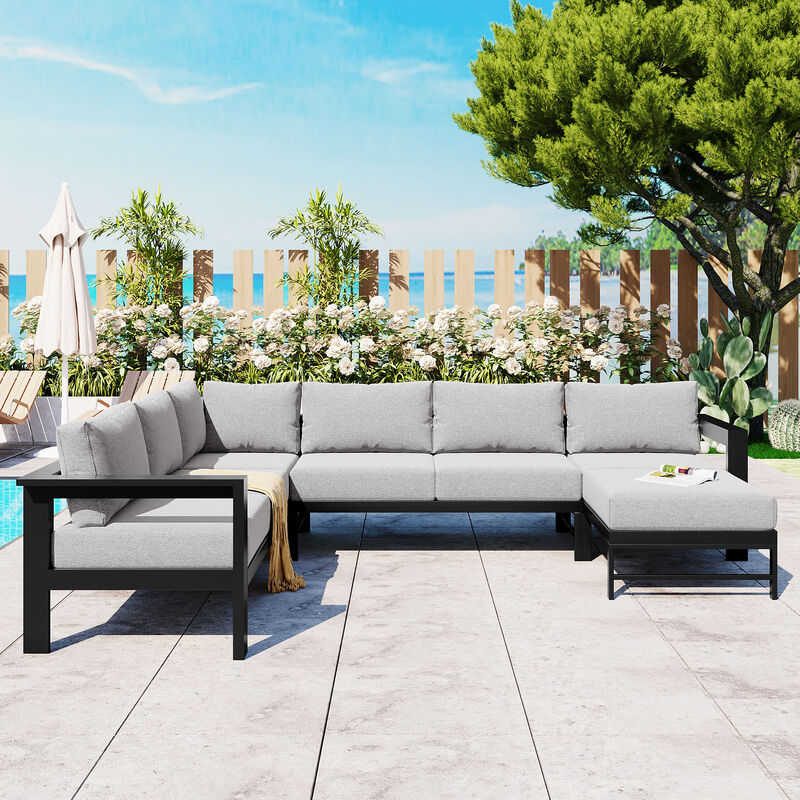 Merax U-shaped Multi-person Outdoor Sofa Set