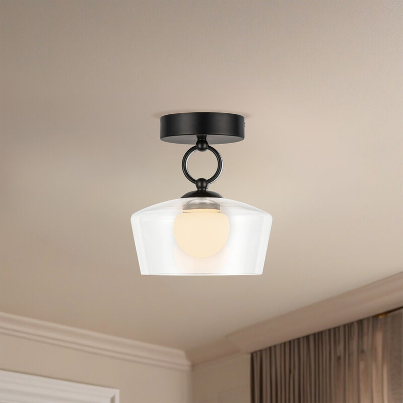 Leota 8 in LED Semi Flush Mount image number 5