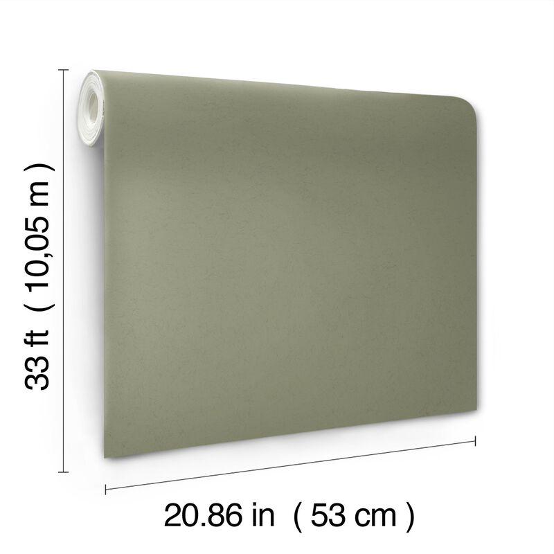 Parget Skog Olive Textured Wallpaper (Double Roll) image number 3