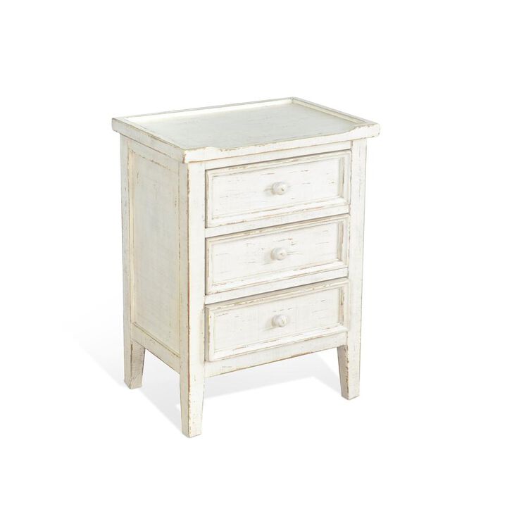 Sunny Designs White Sand End Table