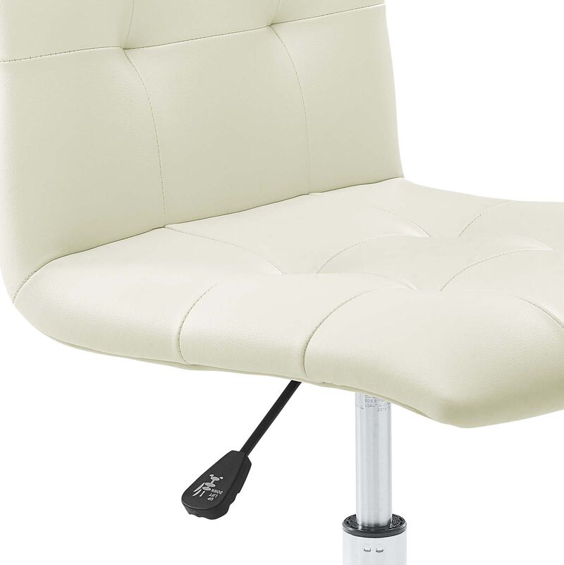 Modway Furniture - Prim Armless Mid Back Office Chair Orange image number 5