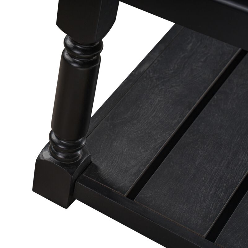 Kabris Farmhouse Wooden Coffee Table image number 7