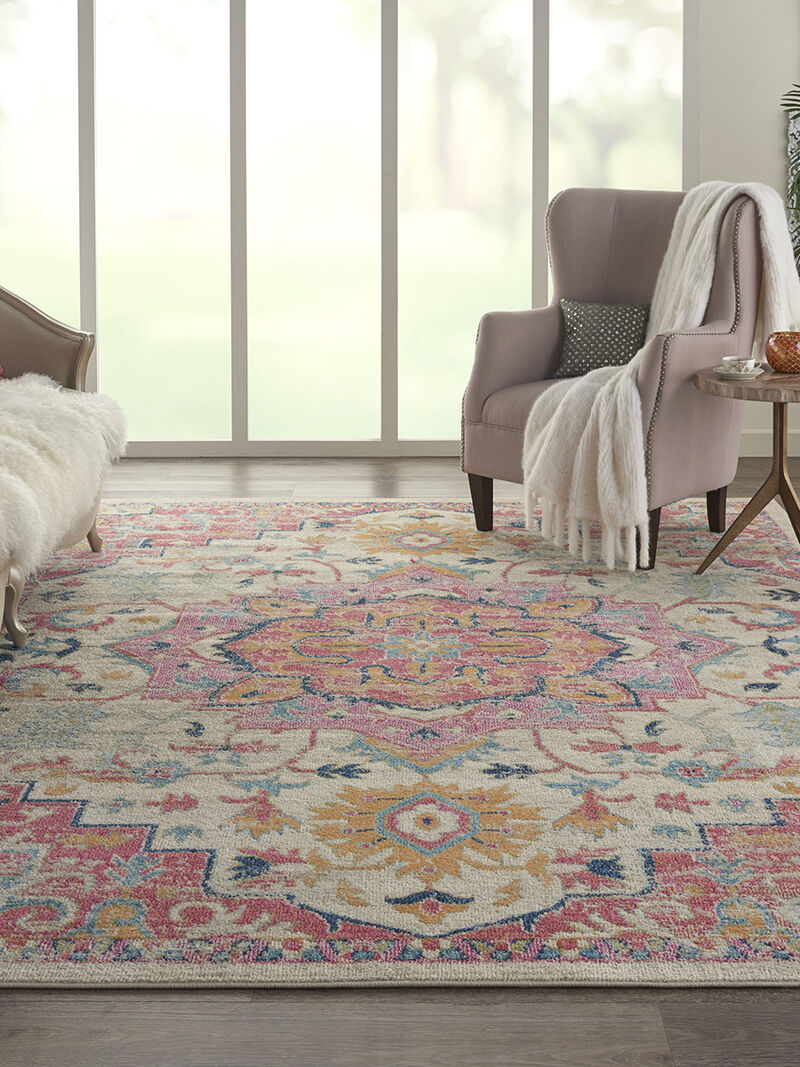 Passion PSN25 Ivory/Pink 9' x 12' Rug