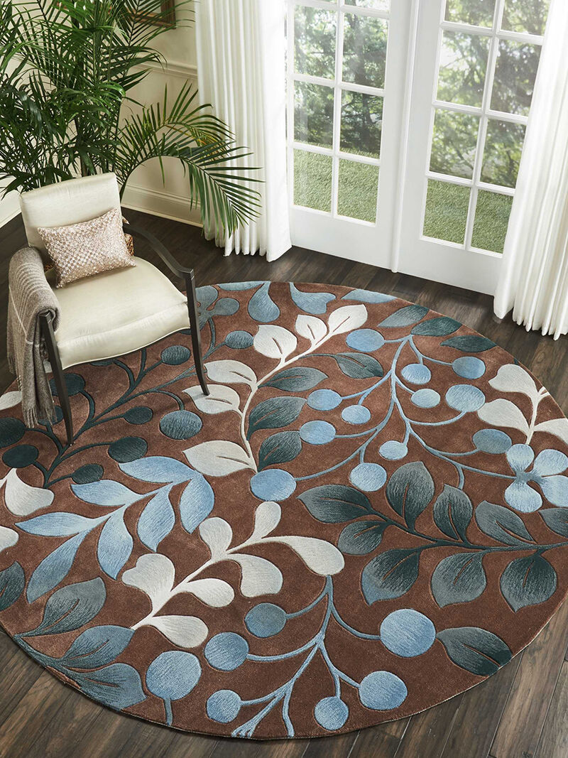 Contour CON02 Mocha 8' x Round Rug