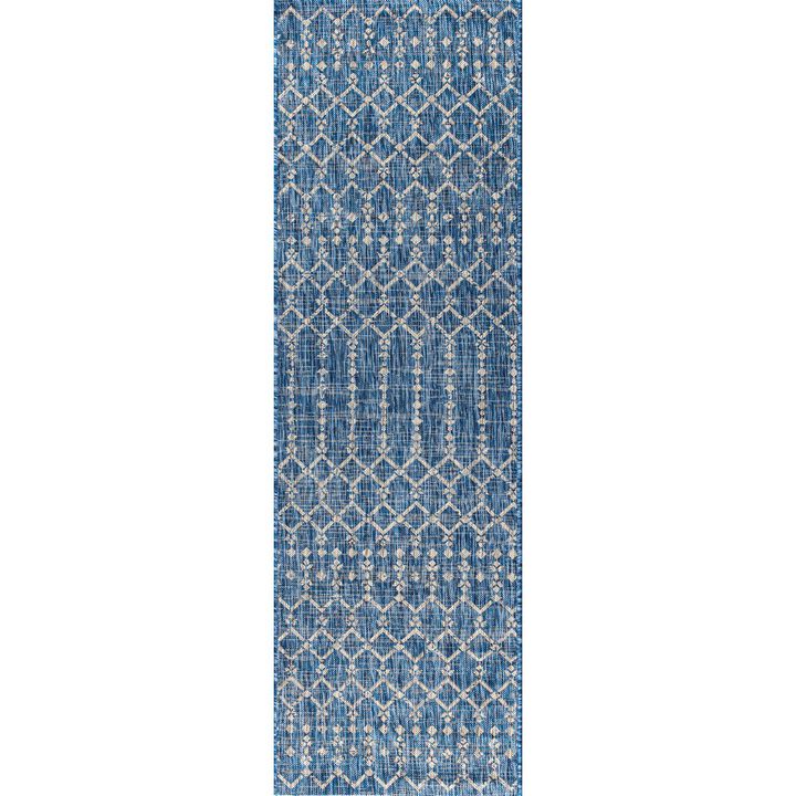 Ourika Moroccan Geometric Textured Weave Indoor/Outdoor Area Rug