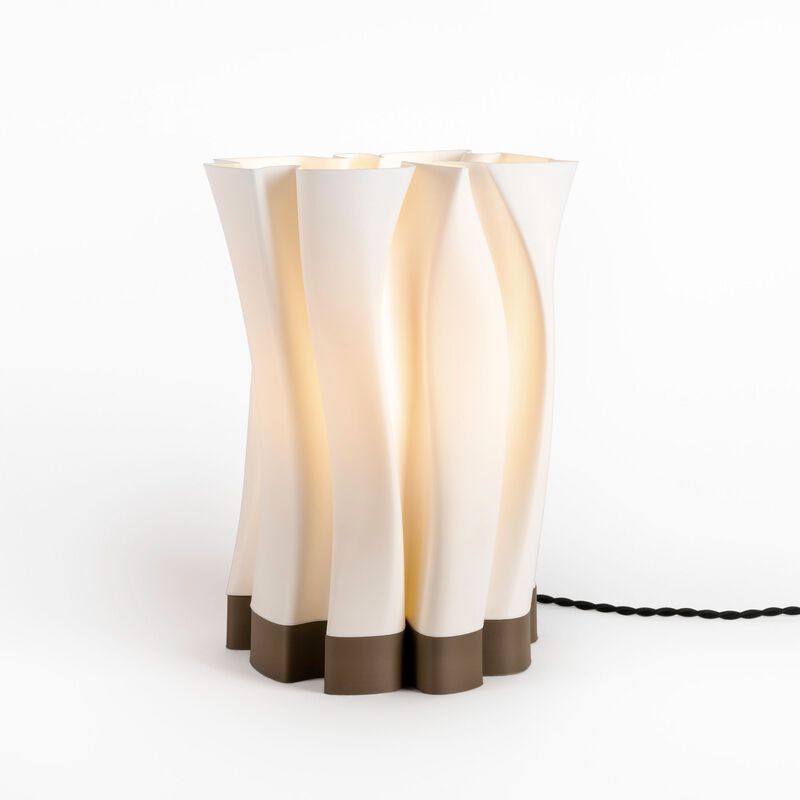 Flame Modern Bohemian Plant-Based PLA 3D Printed Dimmable LED Table Lamp