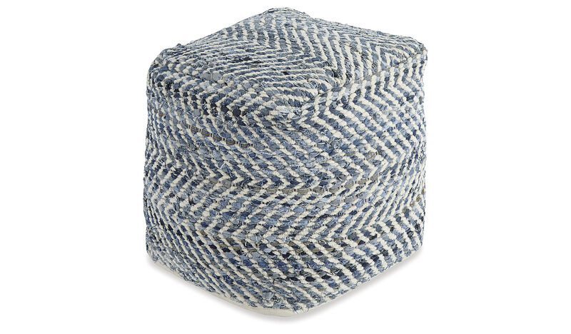 Chevron Pouf image number 0