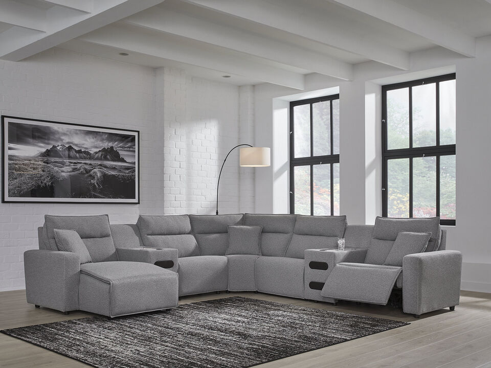 ModMax II 7-Piece Power Reclining Sectional with Chaise and Audio Consoles