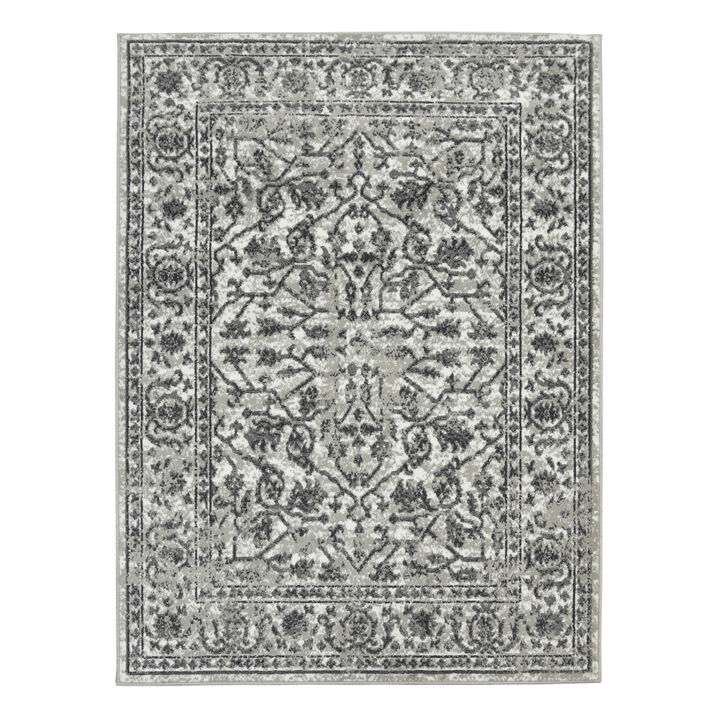 HomeRoots Floral Area Rug
