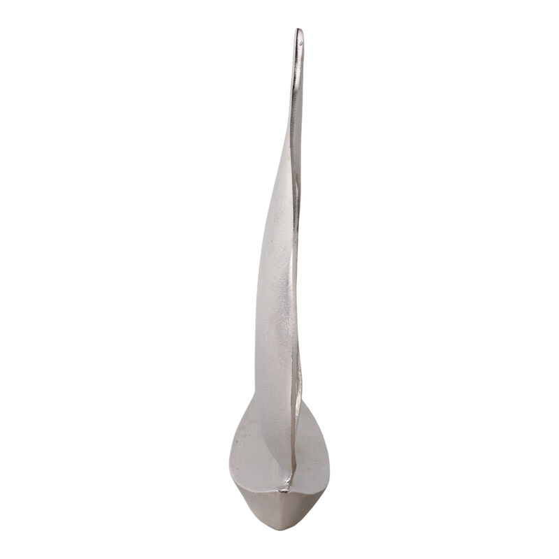 13x9" Metal Sail Boat, Silver image number 3