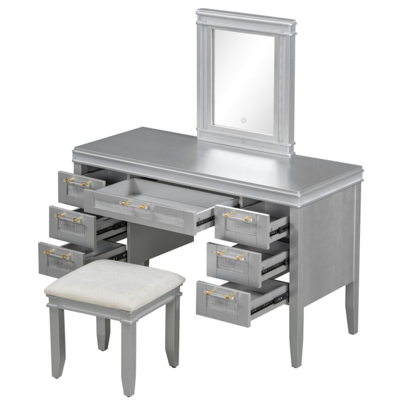 Vabsak LED Lighted Vanity Set image number 8