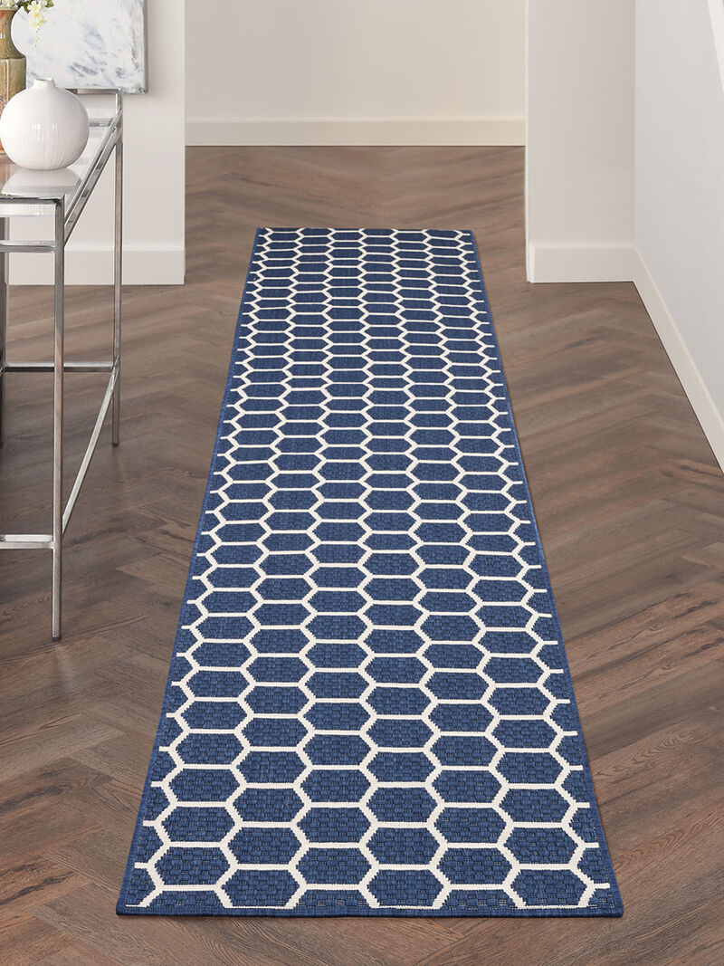 Twist Reversible TWS01 Navy 2'2" x 8' Rug