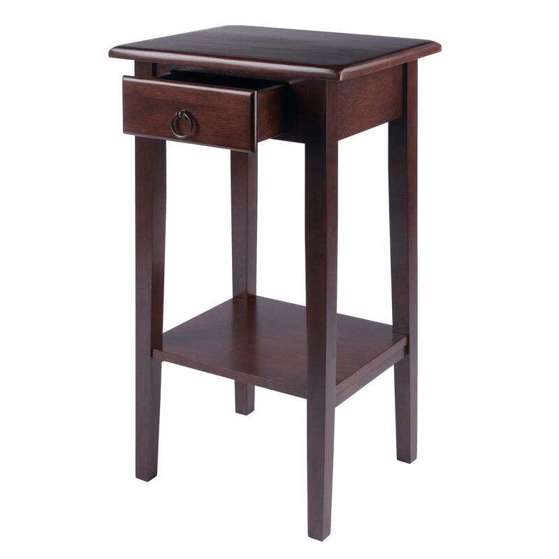 Winsome Regalia 29 1/2 x 17 x 14-Inch Wood Accent Table, Brown (94430)