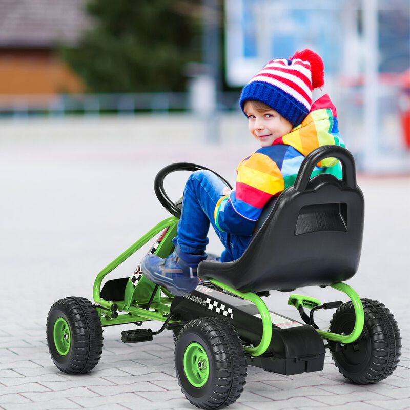 Adjustable Seat Pedal Powered Ride On Car with 4 Wheel Design image number 3