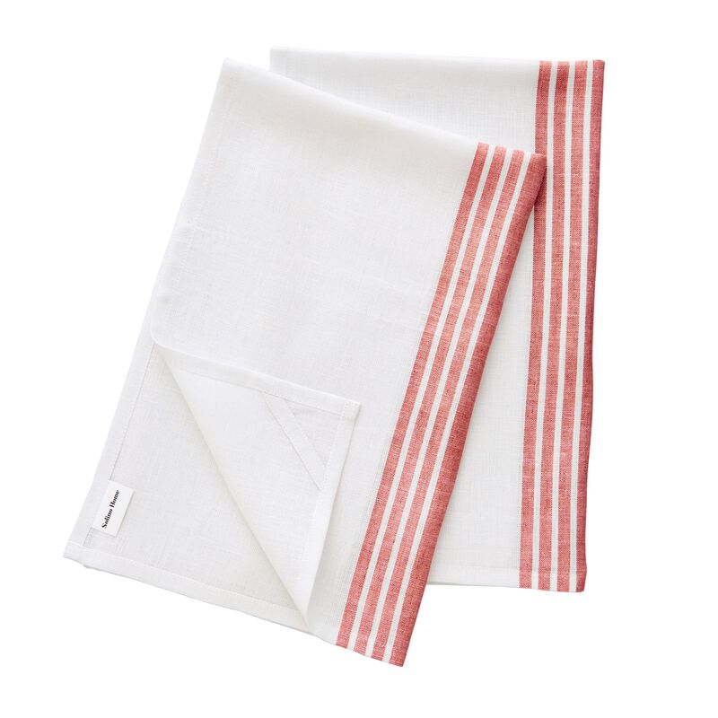 Solino Home 100% Pure Linen Kitchen Towels 17 x 26 Inch Set of 2 - Farmhouse