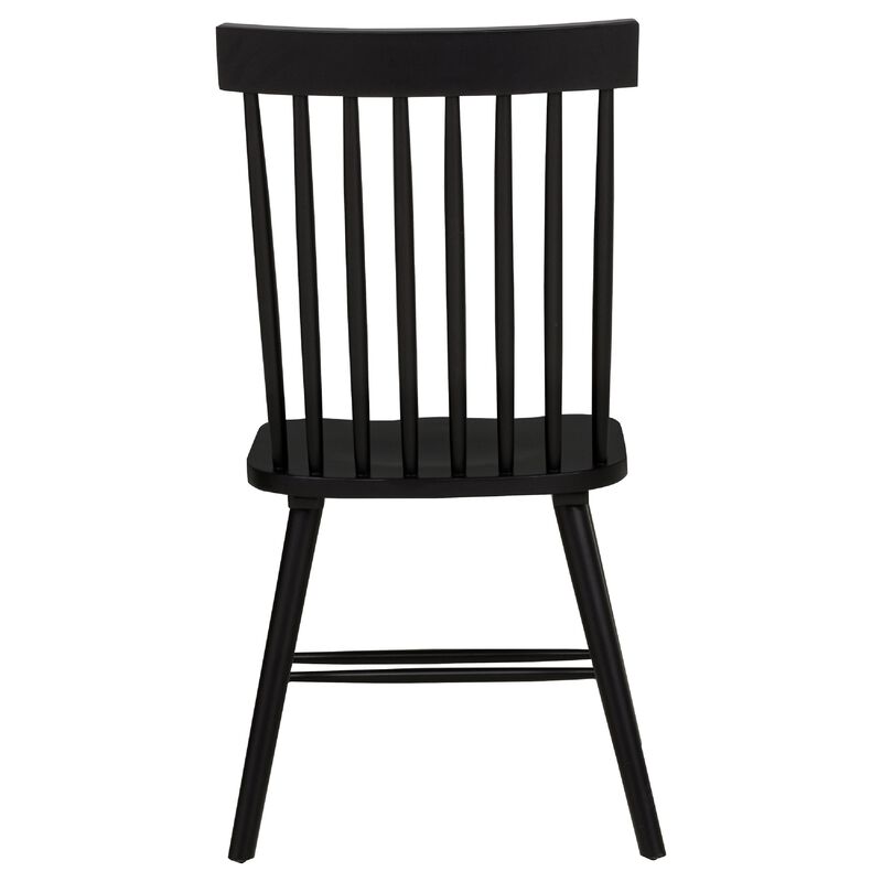Andy Dining Side Chair Set of 2, Windsor Spindle Back image number 3