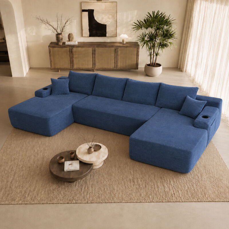 Mernri 126" Cloud Sectional Sofa image number 3