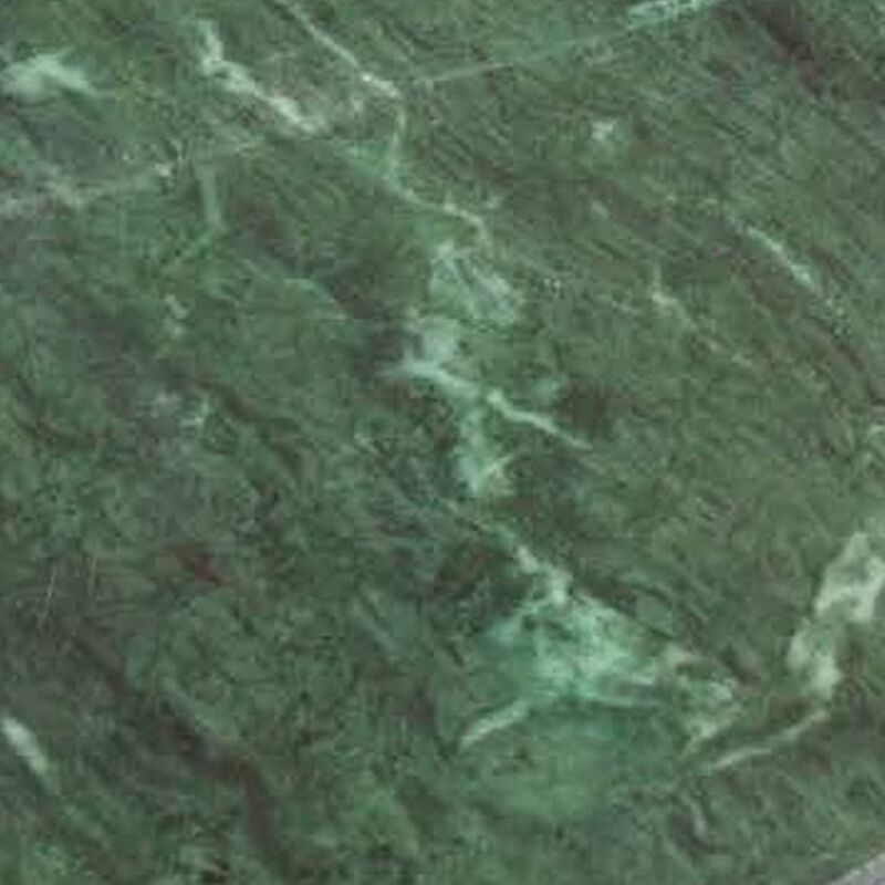 Entro Tray Set of 2, Rectangular Shape, 2 Gold Handles, Green Finish Marble - Benzara