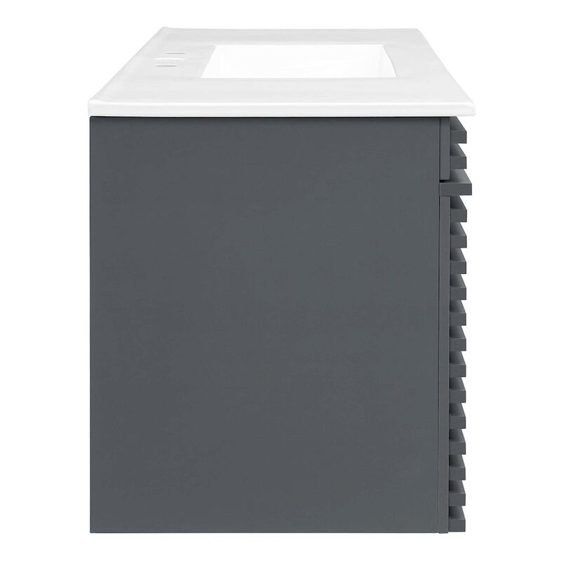 Render 48" Wall-Mount Bathroom Vanity image number 2