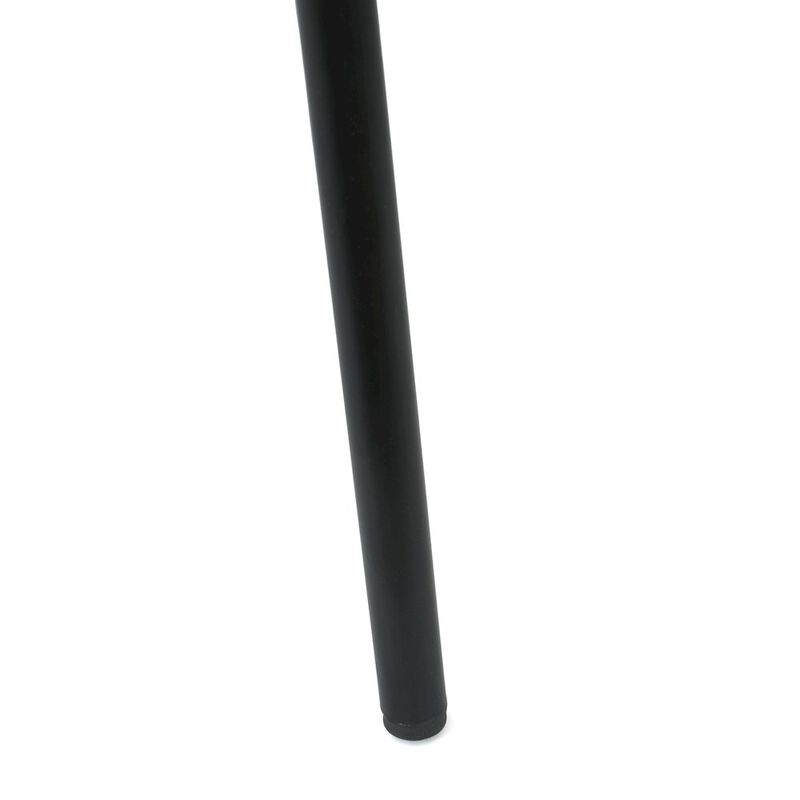 Flash Furniture Black Stack Chair with Air-Vent Back, Non-Sled Base image number 3