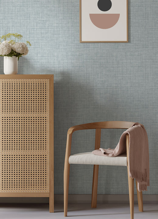 Tuckernuck Slate Linen Wallpaper (Set of 2)