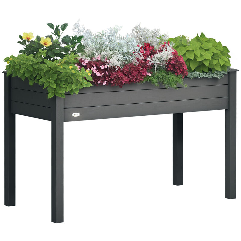 Hivvago Raised Planter Box 48" for Vegetables Herbs and Flowers image number 0