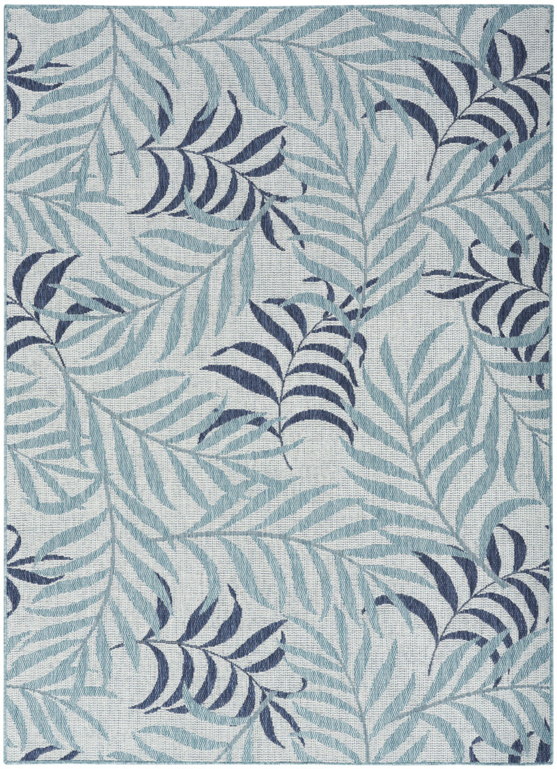 HomeRoots Palm Leaf Indoor Outdoor Area Rug image number 0