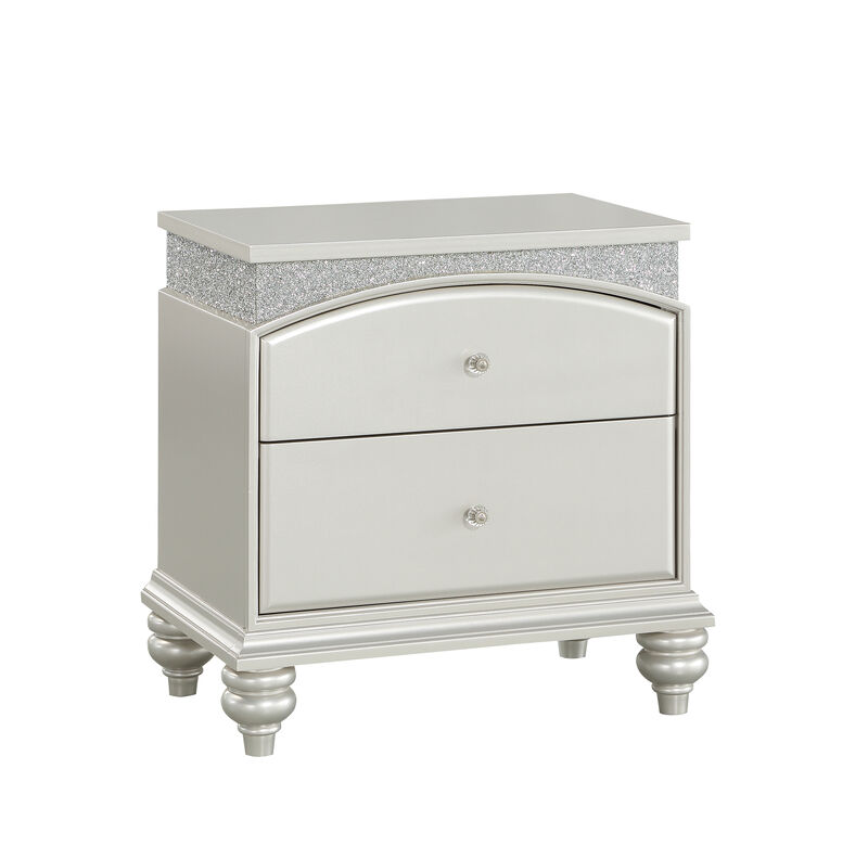 ACME Maverick Nightstand, Platinum