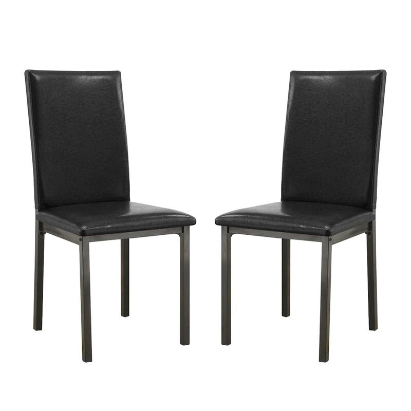 Simple Relax Set of 2 Side Chairs in Black Finsih image number 0