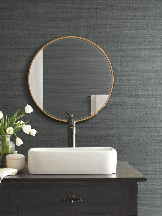 Washed Denim Linen Wallpaper