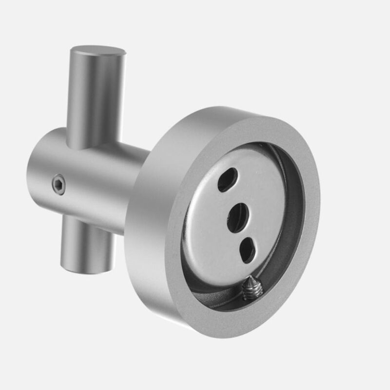 Round Base Wall-Mounted Hook with Screws Durable Hanger for Coats, Towels & Accessories