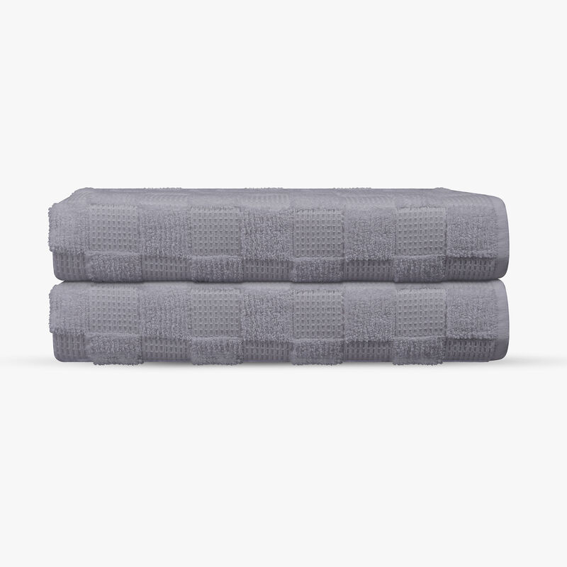 Waffle Terry 2 pcs Turkish Bath Sheet Towels Set