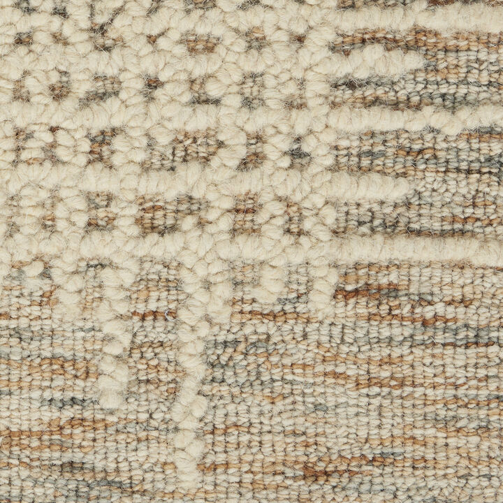 HomeRoots Wool Abstract Runner Rug