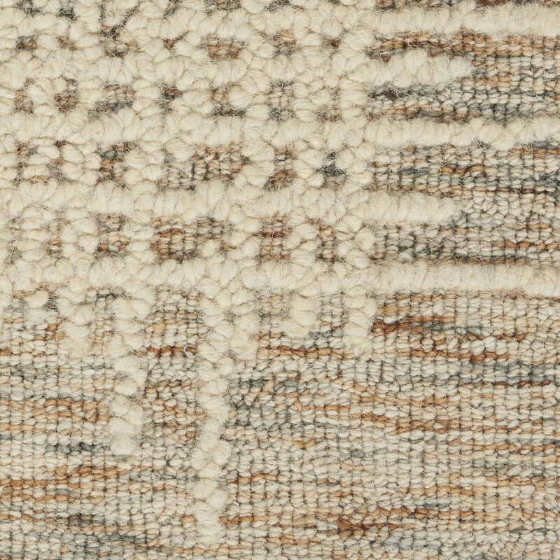 HomeRoots Wool Abstract Runner Rug image number 0