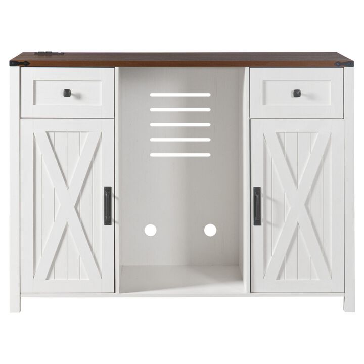 Jiljun Farmhouse Wine Bar Sideboard Cabinet