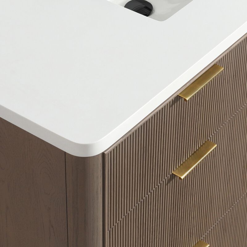 Aria 48" Bathroom Vanity Smoked Oak image number 6