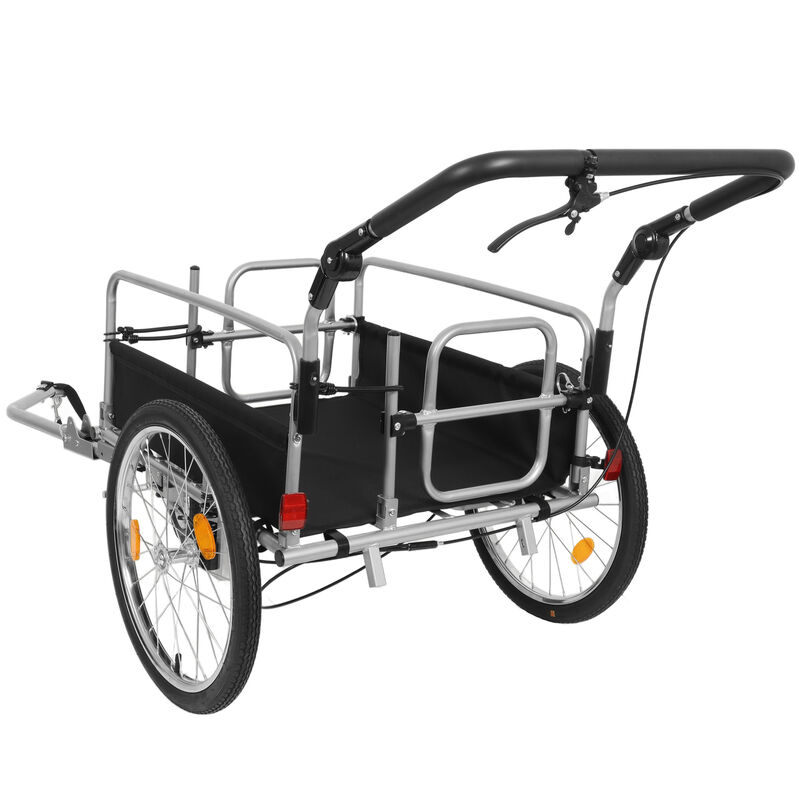 ELEMENT ACE 3-in-1 Heavy-Duty Bike Cargo Trailer E-Bike Compatible Convertible Stroller and Pull Cart with Suspension 110lb Capacity 20 Inch Wheels Included Accessories image number 4